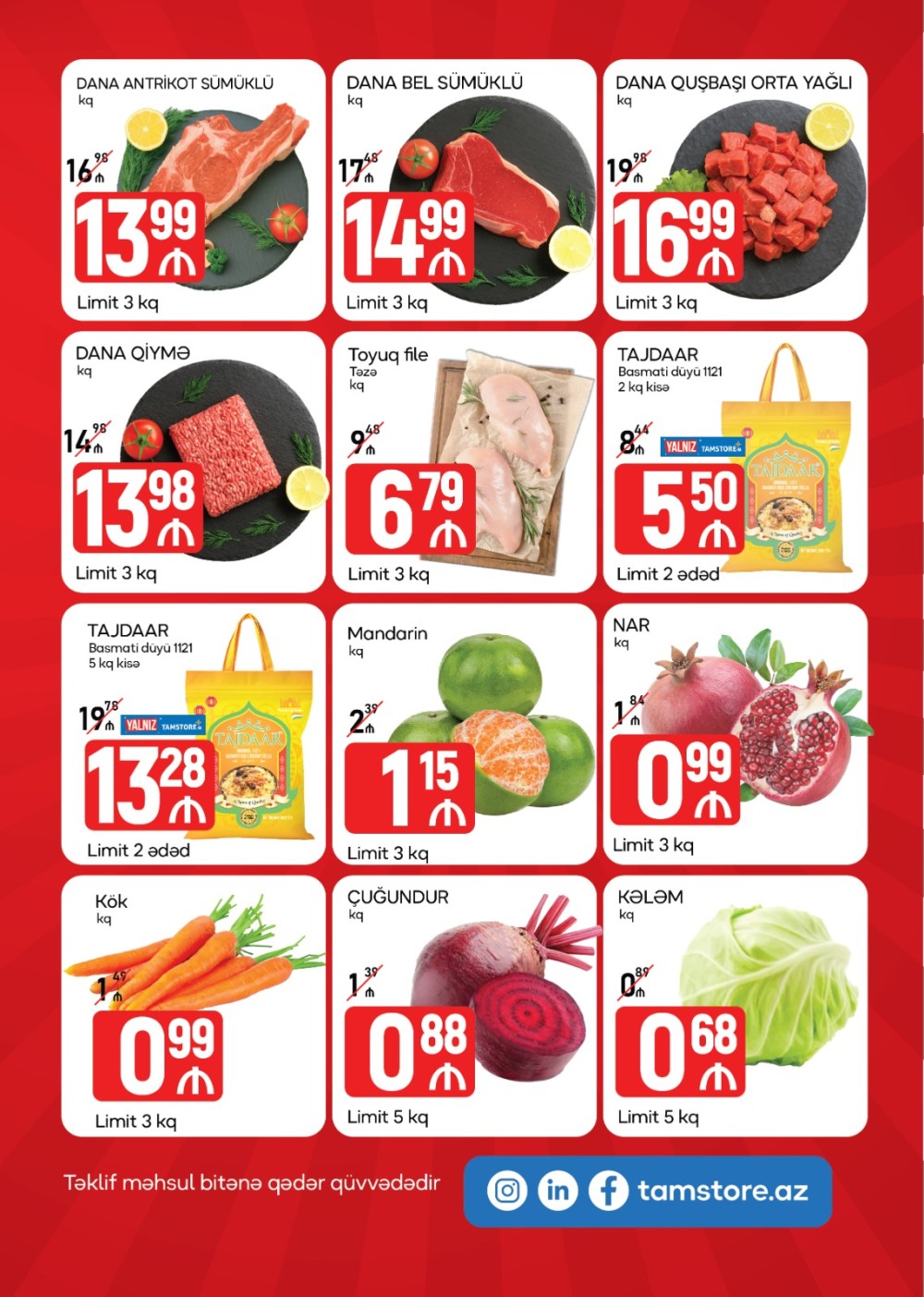 Tamstore bu məhsulların qiymətində ciddi dəyişiklik edib -Siyahı